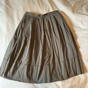 Warm grey Piazza Sempione pleated skirt